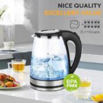 غلاية بيركس زجاج حراري   Pyrex Glass Electric Kettle