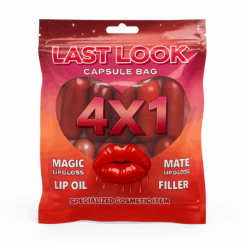 كيس كبسولات ملمع الشفاه 4×1 من LAST LOOK