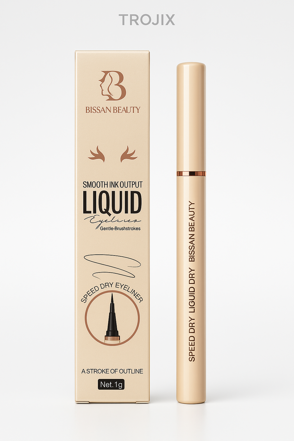 BISSAN BEAUTY – Smooth Ink Output Liquid Eyeliner – Speed Dry