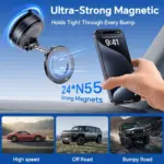 Vacuum Suction Magnetic Bracket حامل مغناطيسي بتقنية الشفط الهوائي لتثبيت الجوال أو الأجهزة الصغيرة. موديل G711