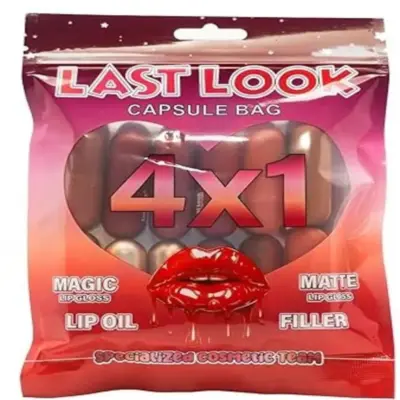 كيس كبسولات ملمع الشفاه 4×1