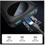 باور بانك JOYROOM LED بسعة 10000mAh – أسود (4)
