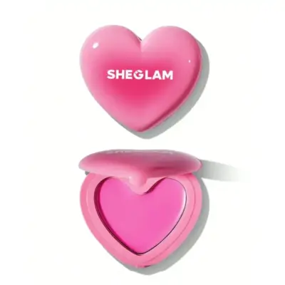 بلاشر القلب الكريمي من Sheglam بتصميم وردي أنيق