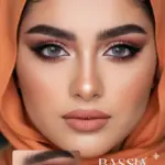 عدسات باسيا جراي Sheglam بلون رمادي طبيعي شكل عدسات باسيا جراي على العيون البنية