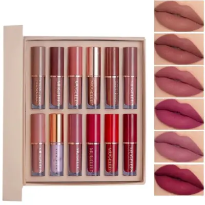 مجموعة MUGE LEEN “Thanks For The Love” Lip Set – 12 Pcs