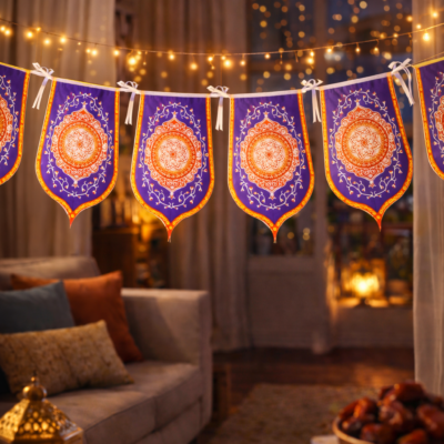 ديكورات رمضان ورقية إسلامية بتصاميم هندسية