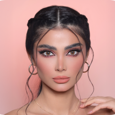 عدسات 3D Hazel العسلية